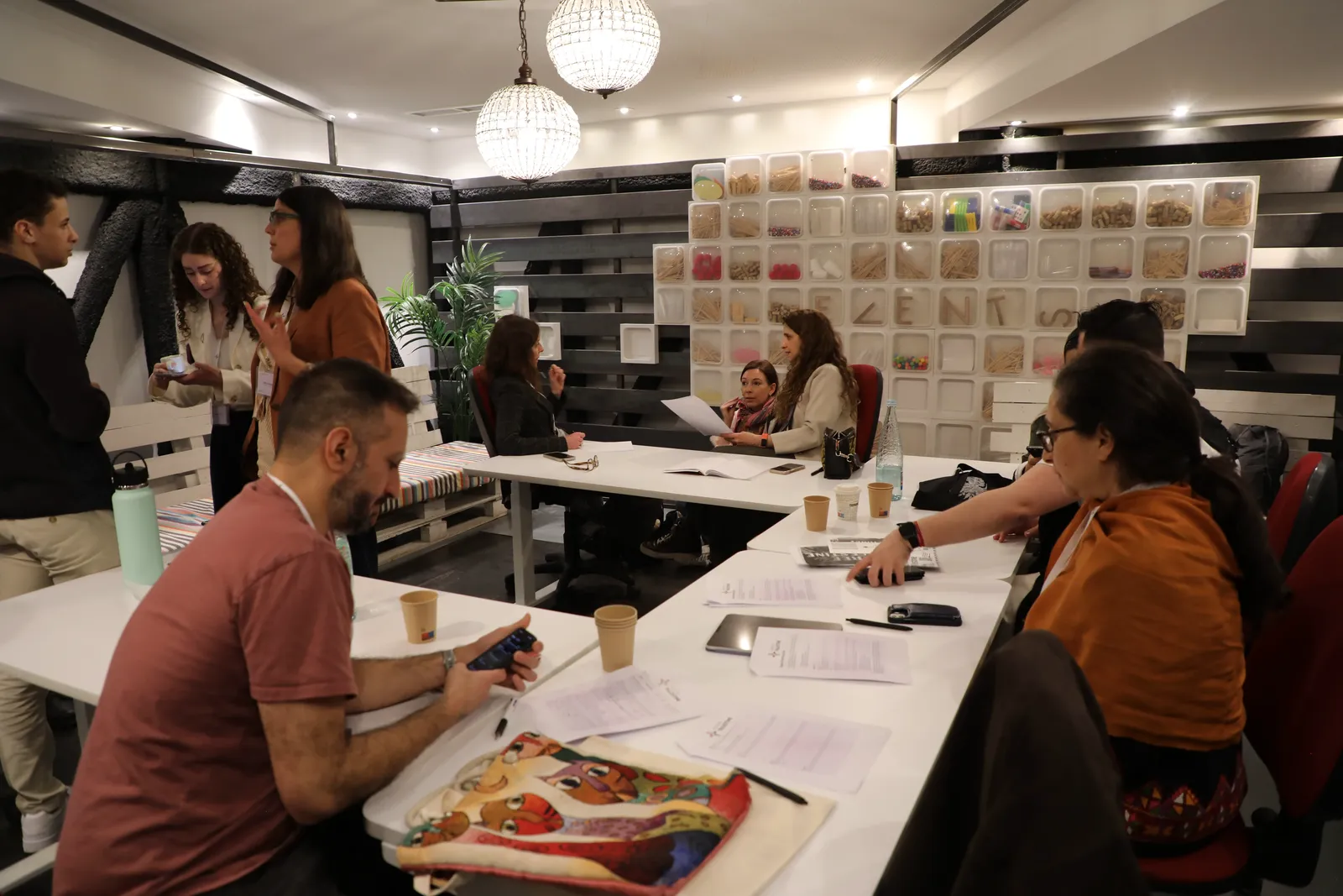 Tech for Palestine community gathered at a workshop and strategy session